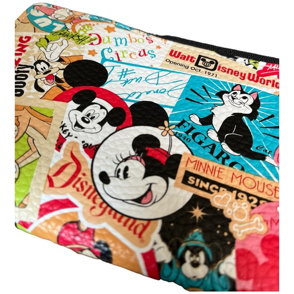 Disney Parks Mickey Mouse and Friends Pebbled Vegan Leather Full Sized Wallet - Picture 3 of 9